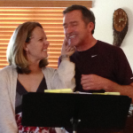 Susanna Gets Cheeky with Rocky Blumhagen during Gershwin Fundraising Rehearsal